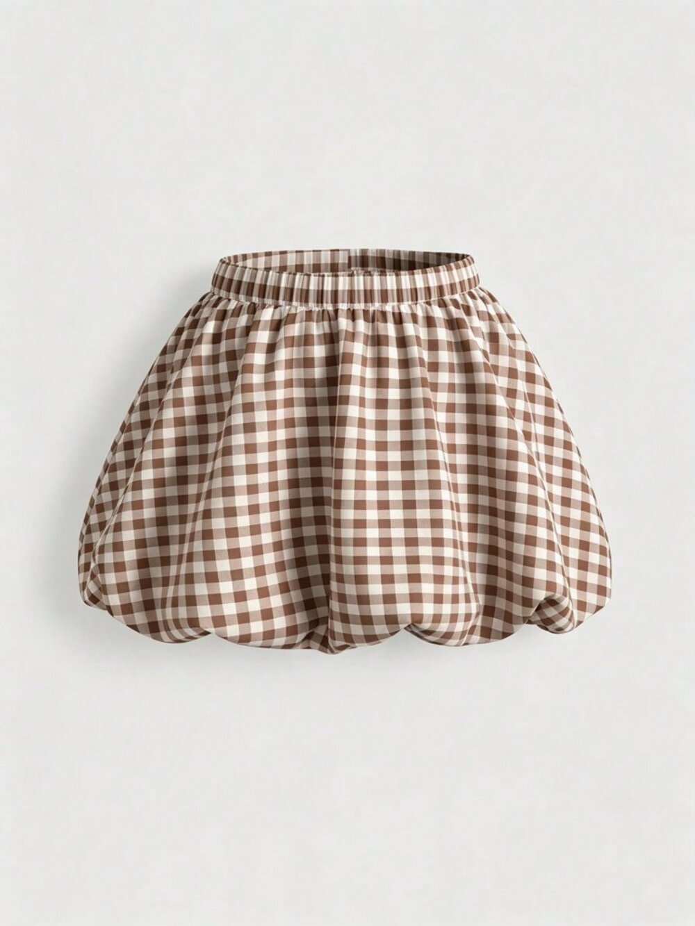Multicolor Casual Women's Gingham Plaid Mini Skirt High Waist A-Line Skort - Picture 4 of 4
